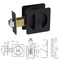 Delaney Hardware Contemporary Square Black Bed, Bath Privacy Sliding Pocket Door Lock 370104 - alternate 2
